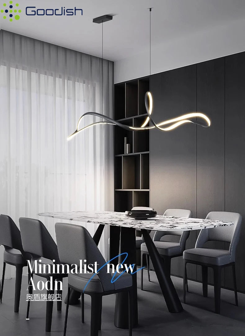Modern 150cm LED Ring Light - Adjustable Dimmable Pendant for Creators Tidesmit
