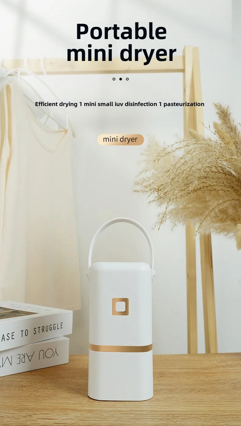 Tidesmit portable foldable electric clothes dryer compact laundry machine for dormitory and home space-saving drying