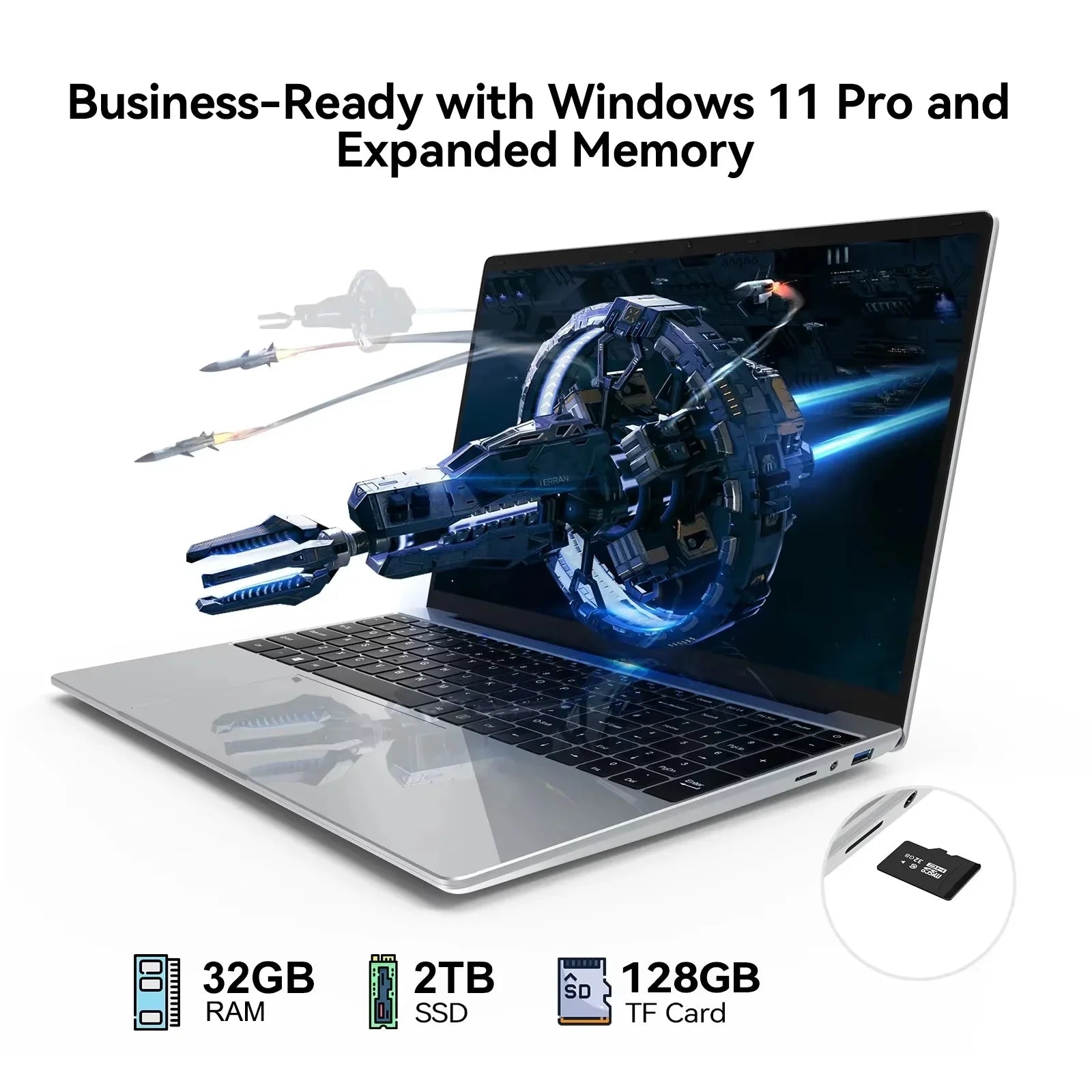 15.6"  Portable Laptop Intel Core i9 10980HK  Windows 11 32GB 1TB 2TB Computer PC 1920*1080 HD Gamer office Notebook