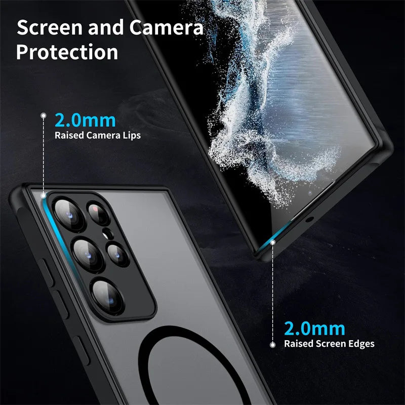 Magnetic MagSafe Case for Samsung Galaxy S24 Ultra - Military-Grade Protection Tidesmit