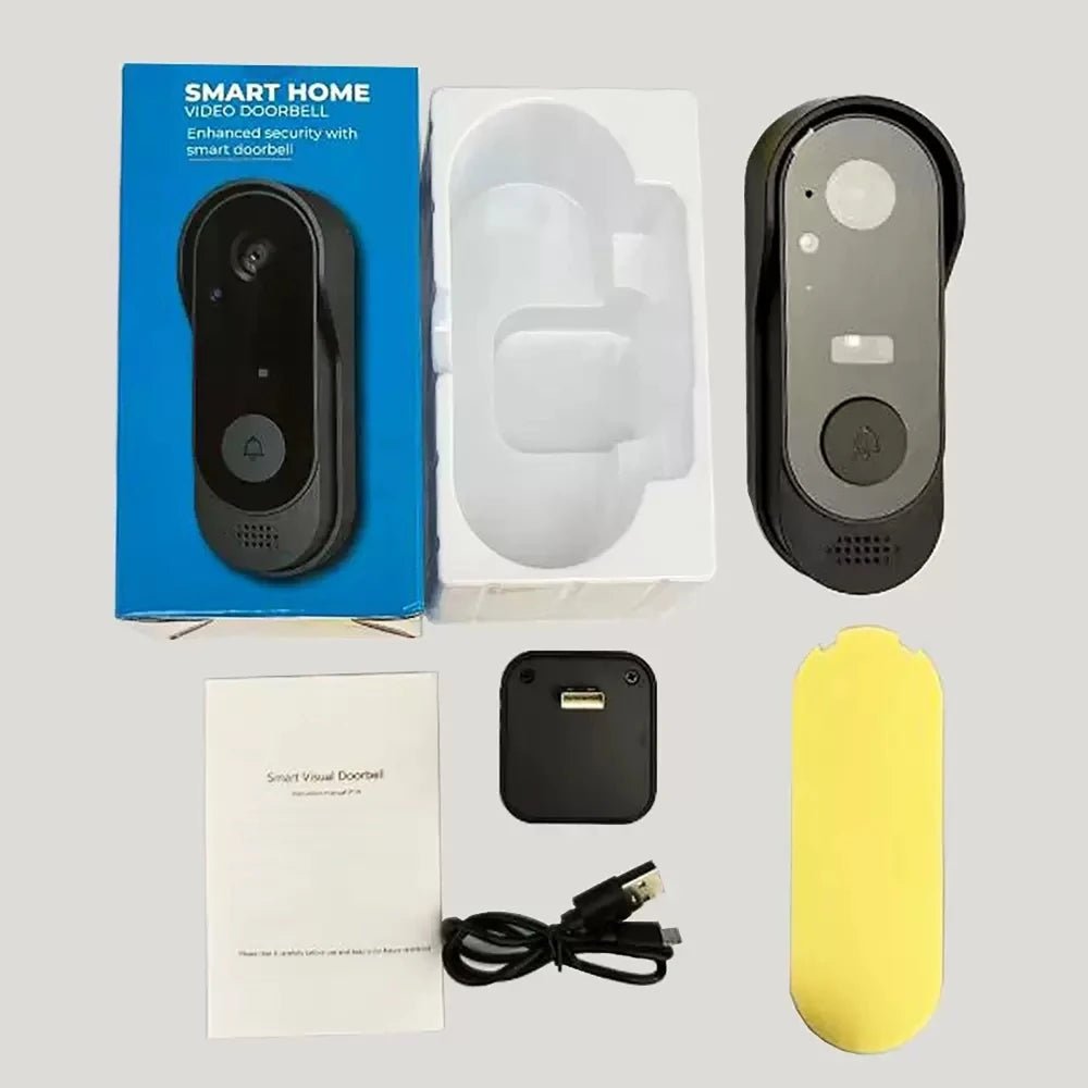 Wireless Smart Doorbell with Video Intercom WIFI App Remote Control High Definition Night Vision Surveillance Video Monitor