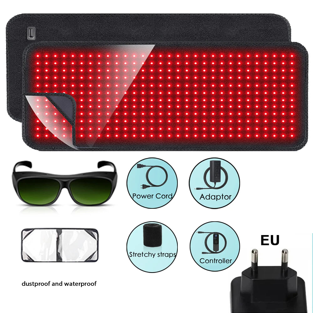 Red Light Therapy Heating Pad for Muscle Relief - Tidesmit Wellness Massage Chairs EU plug Tidesmit