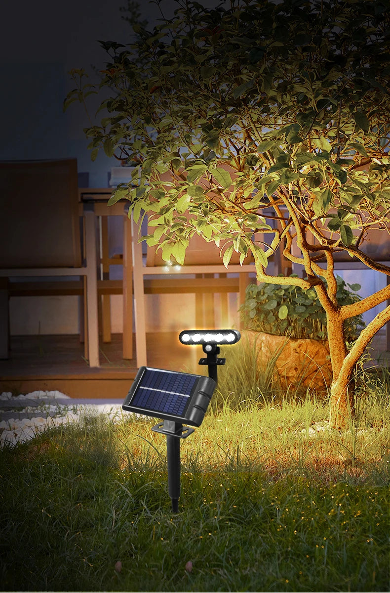 4PCS Solar Powered Outdoor Wall Light 3 Modes Security Lamp for Patio Garden Porch Fence Corridor Balcony 5 LED Bulbs Motion Sensor Solar Pathway
