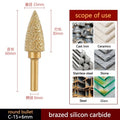 6mm Shank Brazed Diamond Grinding and Polishing Head for Cast Iron Stone Marble Tile - Deburring Metal Processing  Carve