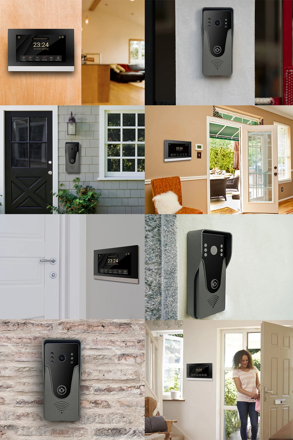 1080P Video intercom  System DoorPhone for Home  TUYA Wireless WiFi Smart with  Infrared night vision doorbell Motion detection