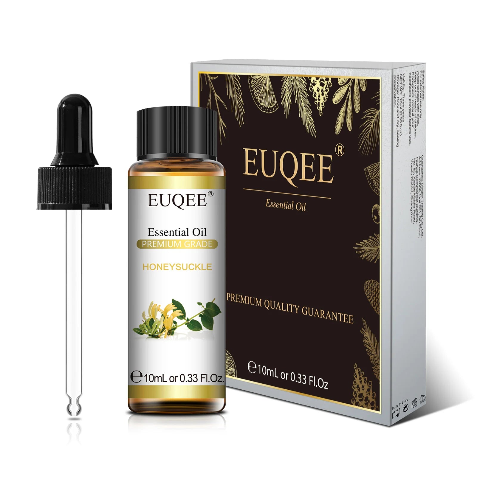 EUQEE Fragrance Essential Oil 10ml Floral Series Lavender Manuka Vanilla Rose Ylang Ylang Jasmine Geranium Chamomile Neroli Oil