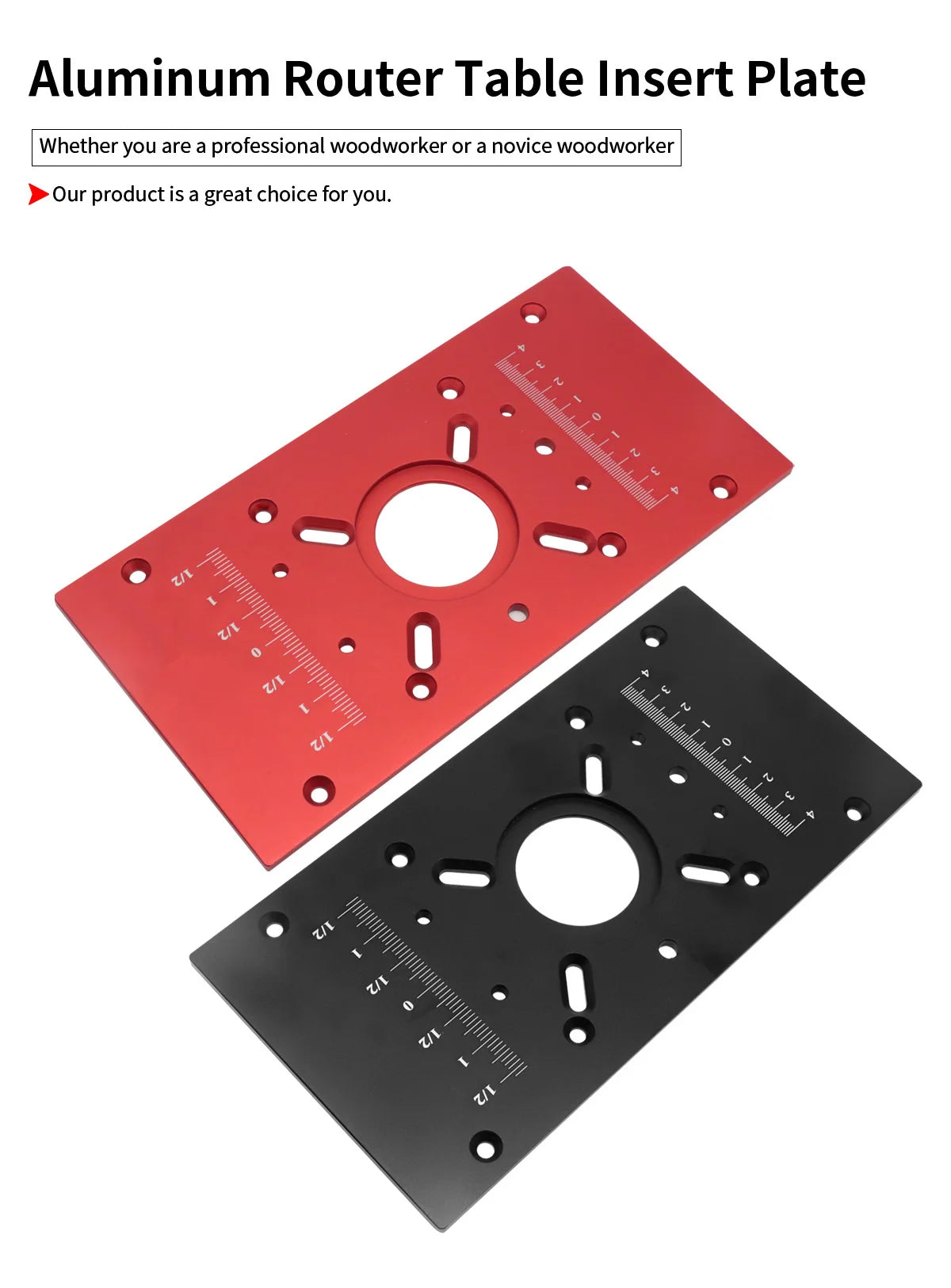 Router Lift with Fixed Base - Aluminum Router Insert Plate - Woodworking Universal Router Lift Base for 65mm Dia Router Motor