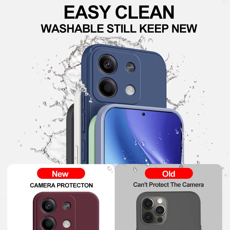 Redmi Note 13 Liquid Silicone Case - Slim Shock-Absorbing Cover Tidesmit