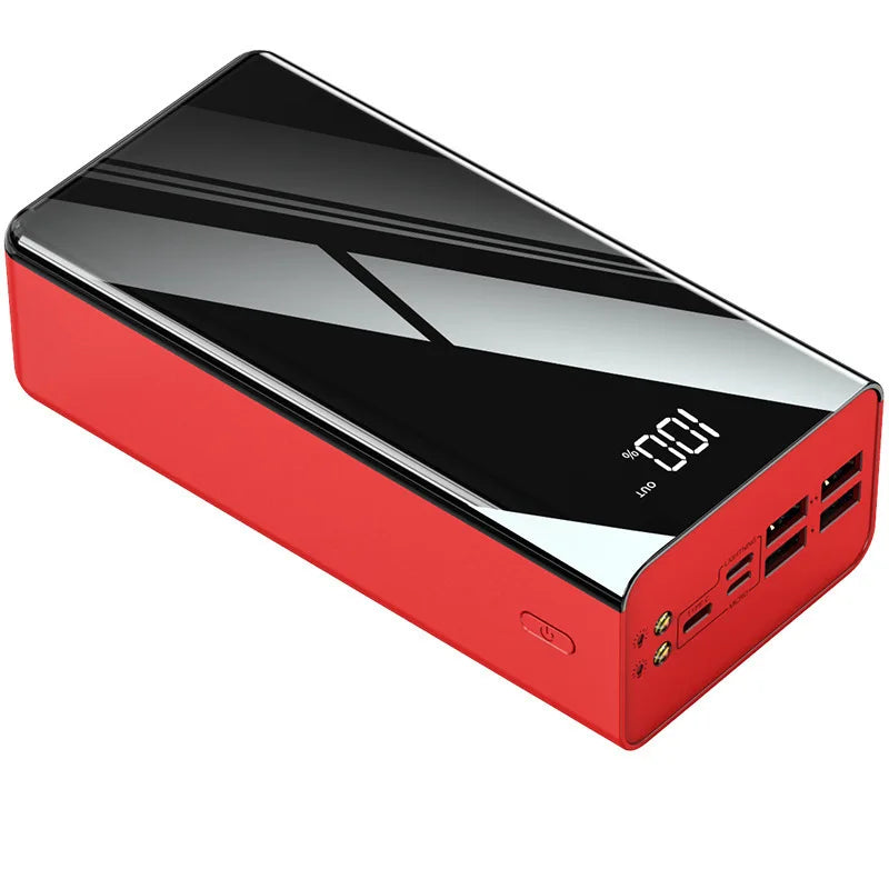 Portable Charger 100000mAh Power Bank with 4 USB Ports and PD Red Tidesmit