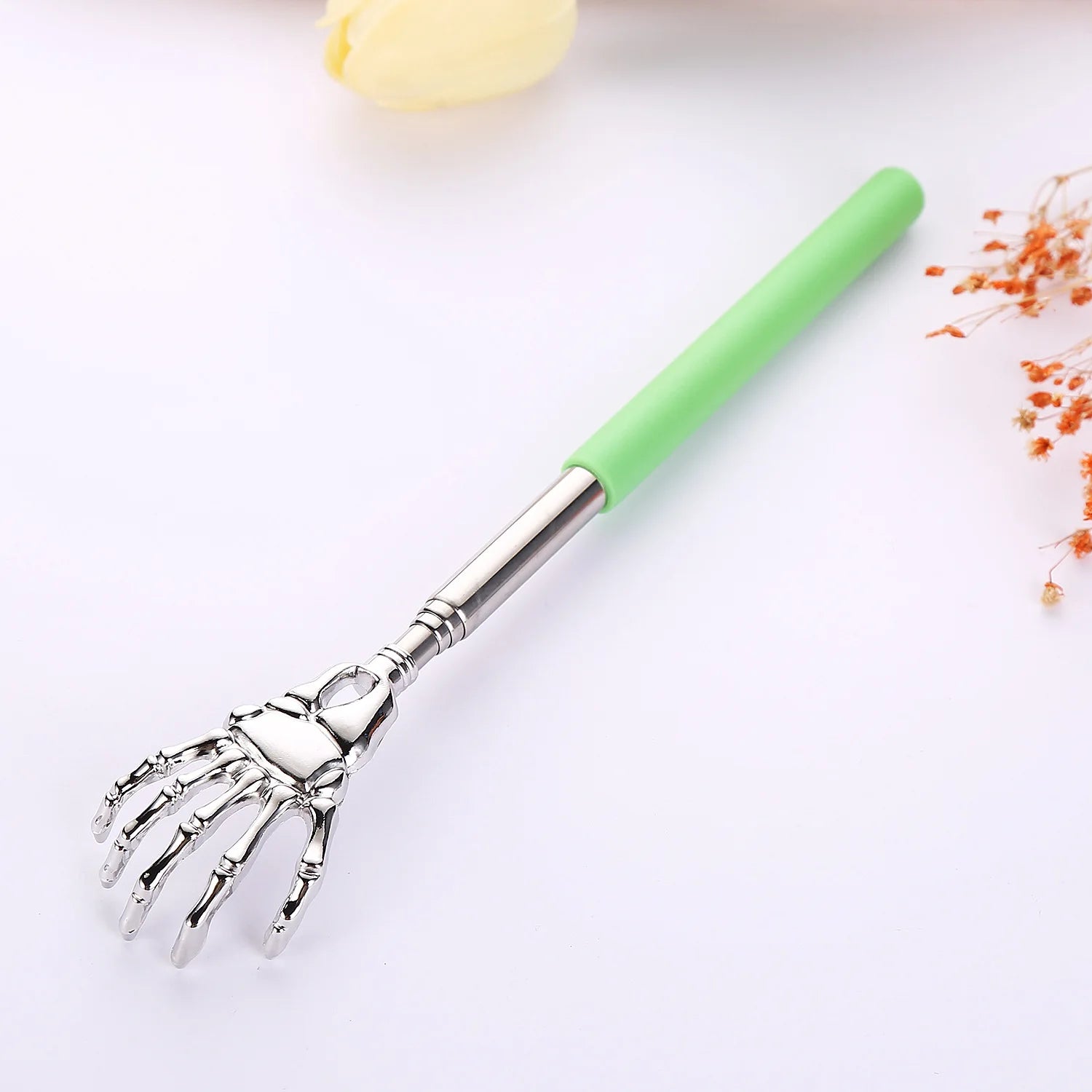 Telescopic Back Scratcher Stainless Steel Extendable 23 Inch - Tidesmit Fascia Gun green Tidesmit