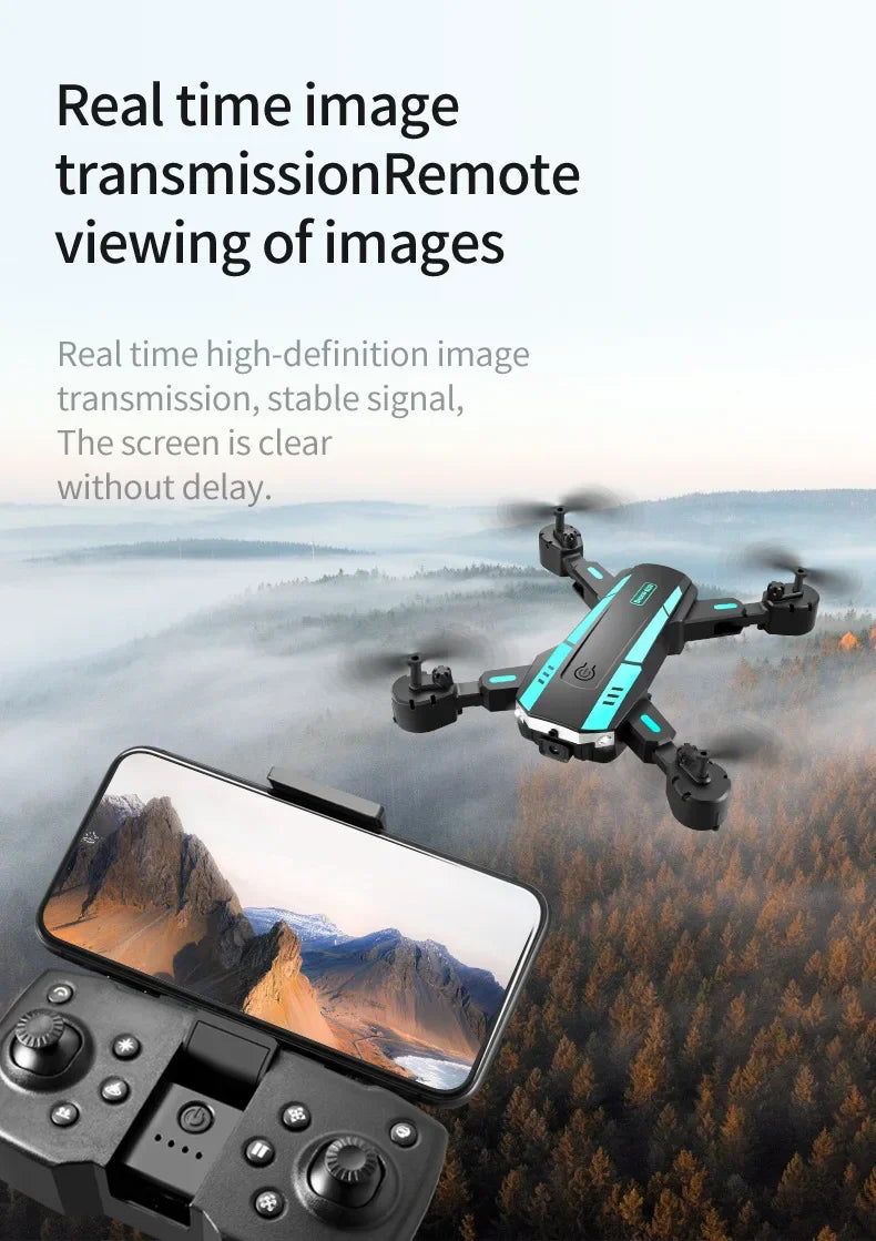 GPS Drone with 8K Dual Camera & Obstacle Avoidance - Foldable Design Tidesmit