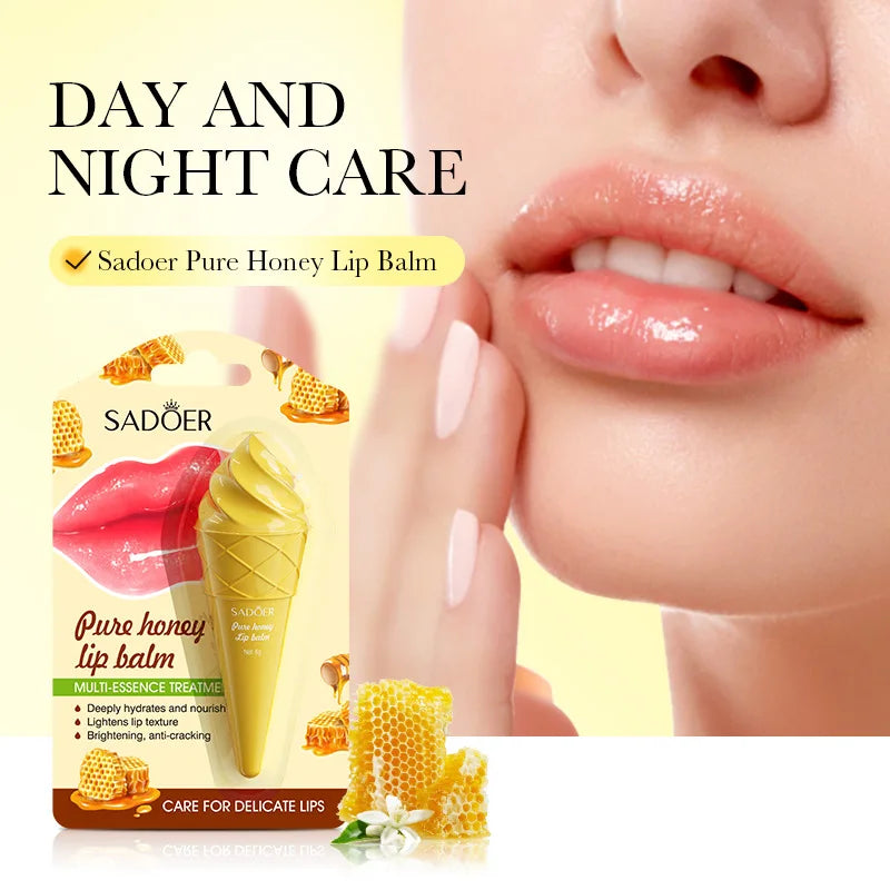 Moisturizing Lip Balm for Dry Lips - Cruelty-Free Nourishing Formula Lip Care Honey Tidesmit