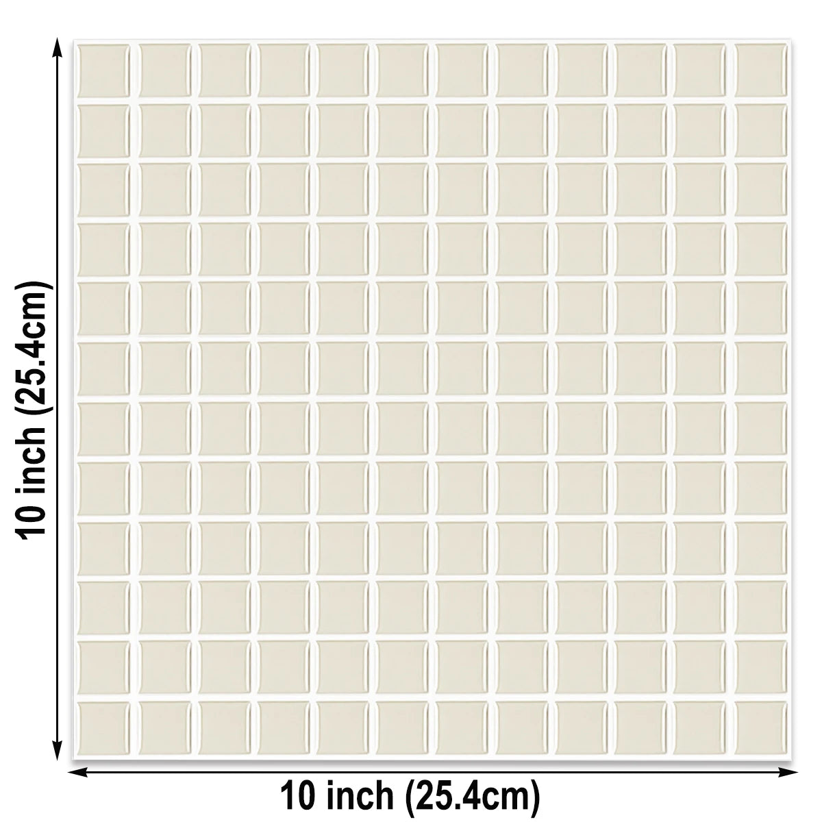 3pcs Christmas Style Wall Sticker Mosaic Tiles Self Adhesive Kitchen Vinly Wallpaper  Removable Waterproof Square Wall Decals