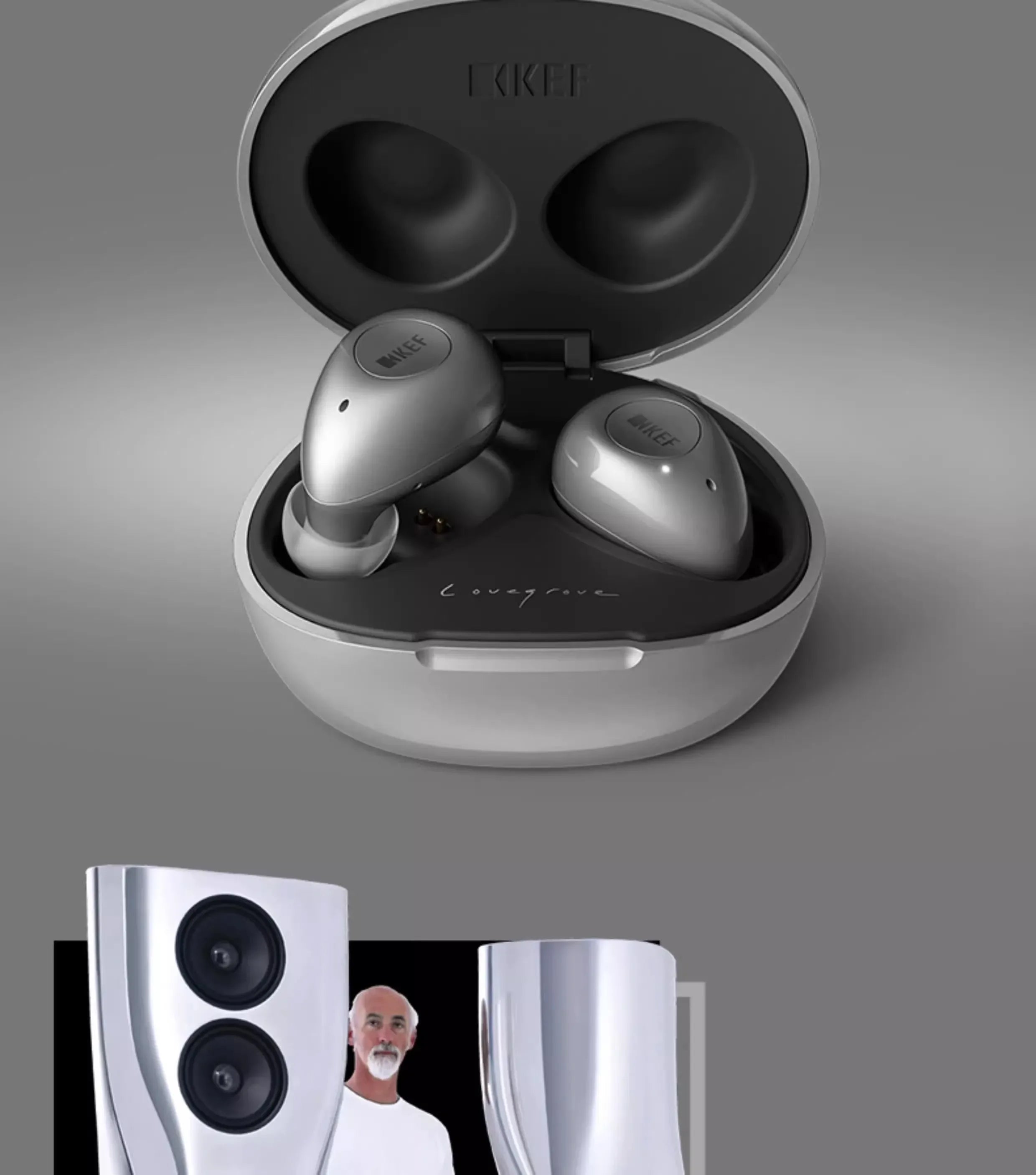Tidesmit Hi-Fi Wireless Noise Cancelling Earbuds - Black & Gray Edition Tidesmit