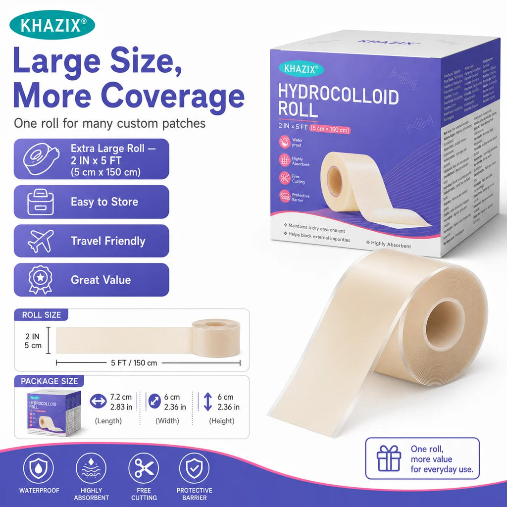 1 roll Water-based acne removal patch roll - Transparent acne covering patch, DIY cut to size, imperfection patch, waterproof fa