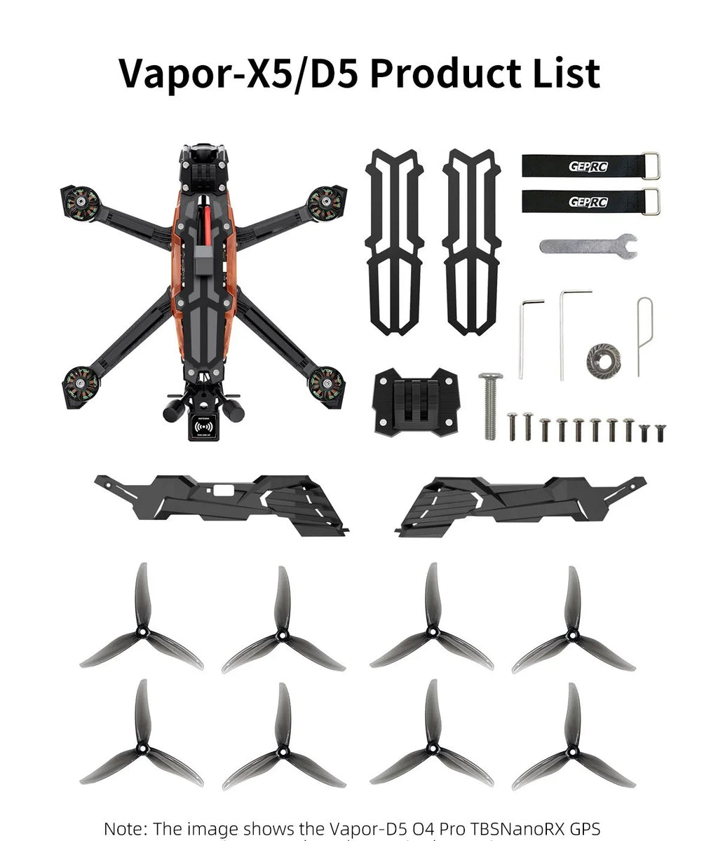 GEPRC Vapor 5-Inch 4K O4 FPV Freestyle Drone - High-Performance Quad Tidesmit