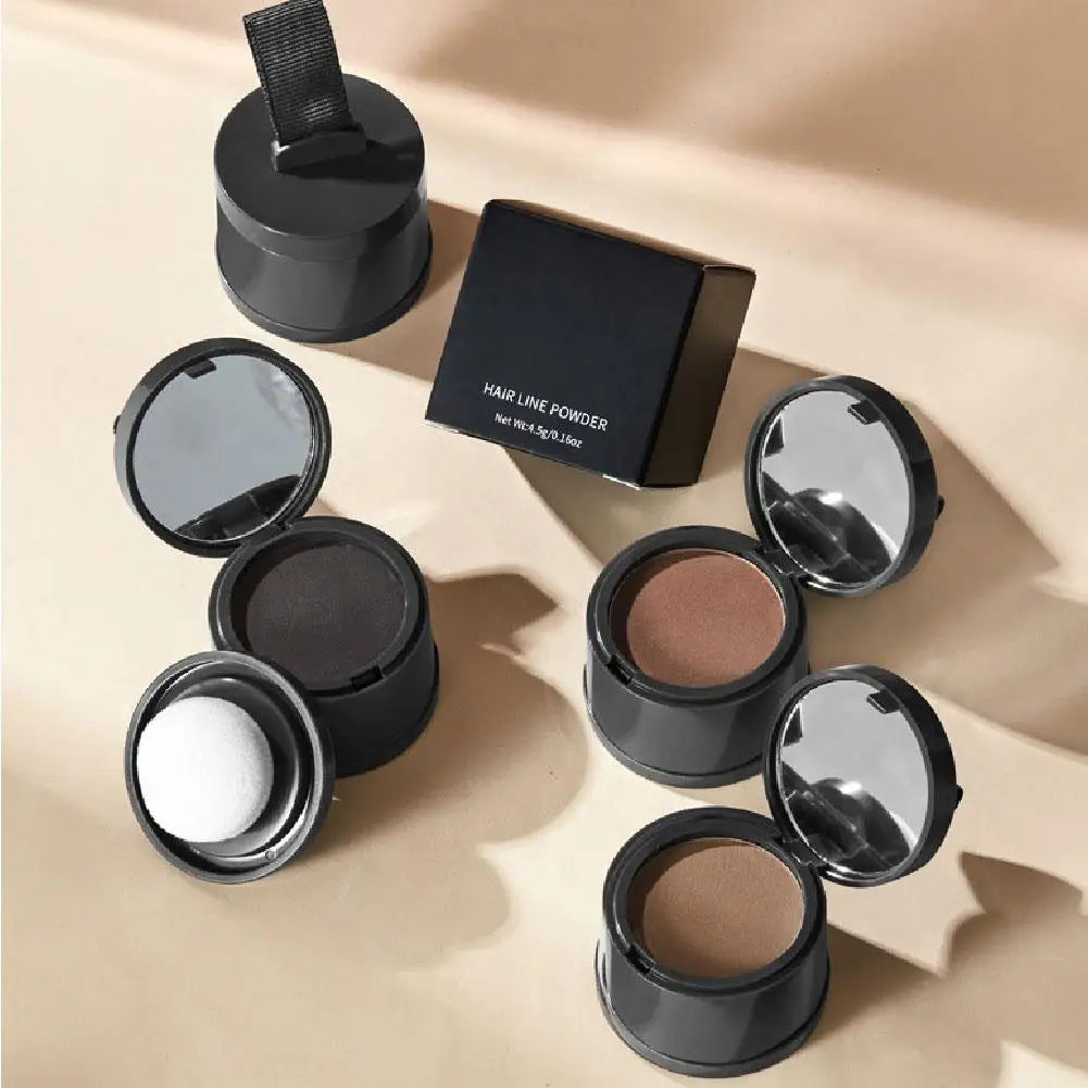Tidesmit 4 colors hairline powder for instant root coverage and scalp concealer in a portable beauty makeup tool