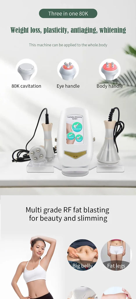 Ultrasonic Body Shaping Machine - Professional Firming & Toning Device Body Shaping Massage Equipment Tidesmit