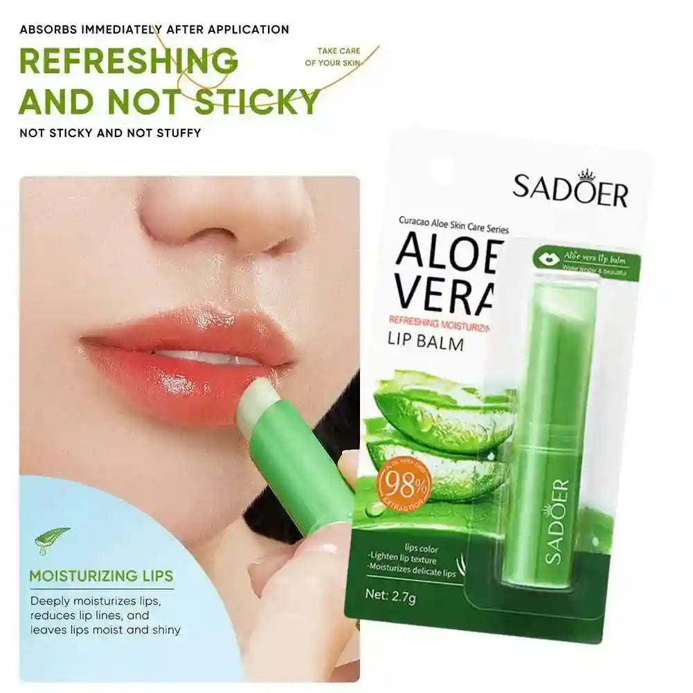 Aloe Vera Lip Balm 5-Pack: Nourishing Moisturizing Lip Treatment Lip Care Tidesmit
