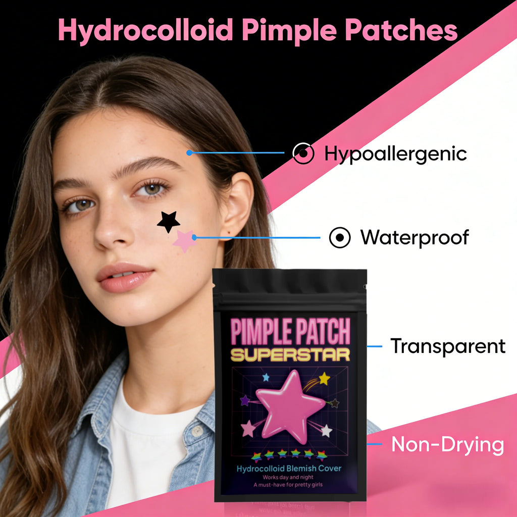 200/320/400pcs - Acne Patch, Suitable for Both Men and Women, Adult Black Star Pattern - Suitable for all skin types, acne clean