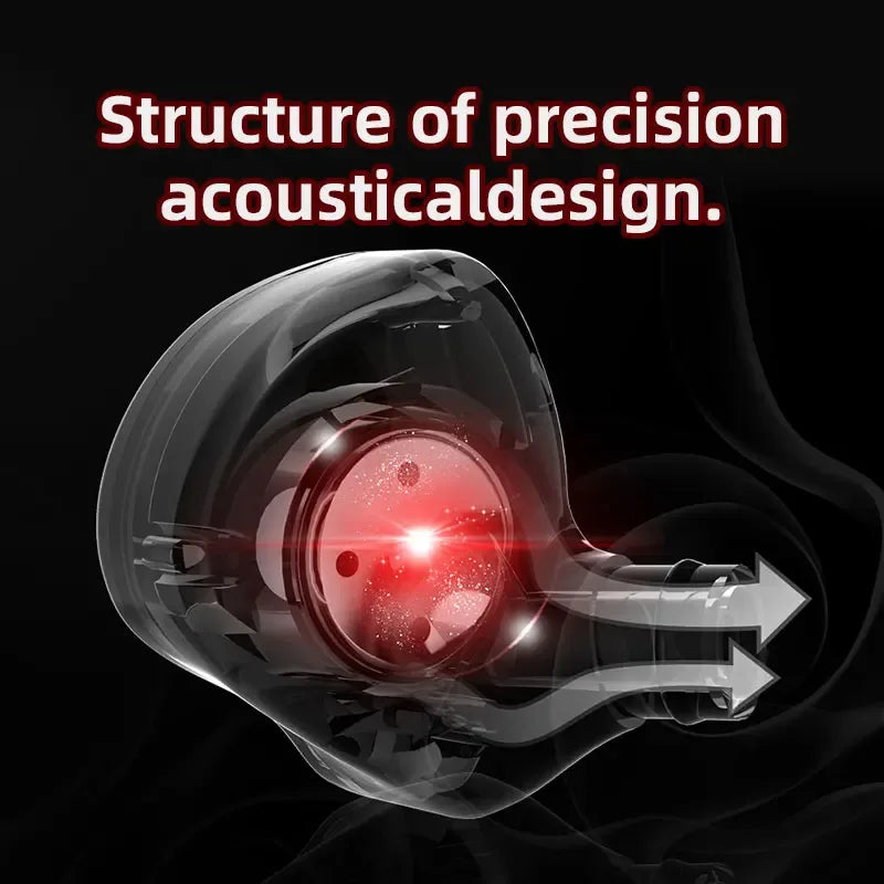 6 Dynamic Driver Wired In-Ear Headphones with Mic by Tidesmit Tidesmit