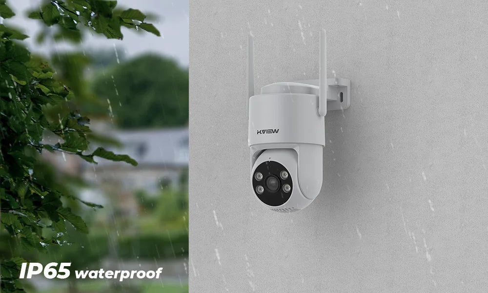 H.VIEW 3MP PTZ IP Camera WiFi Outdoor AI Human Detection Audio  Wireless Security CCTV Camera