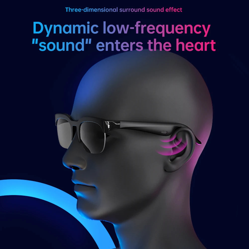Smart Audio Glasses with AI Translator & Spatial Audio - Bluetooth 5.0 Tidesmit