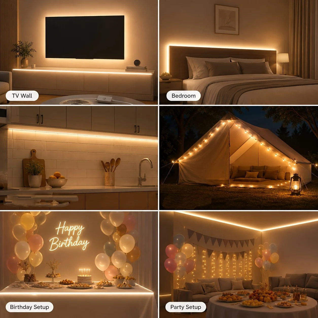 COB LED Strip Lights With Touch Dimmer 5V High Density Linear Lighting with Adhesive Tape DIY Lamp For Living Room Cabinet Decor