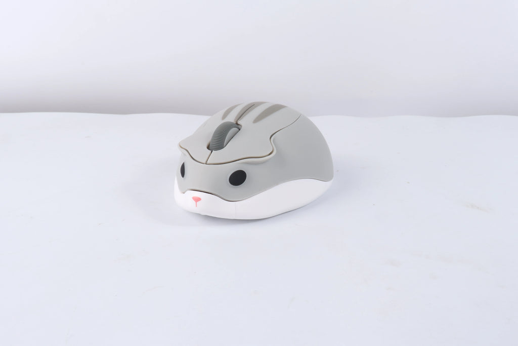 Mini Wireless Mouse 3D Cute Hamster 2.4G Bluetooth Dual Mode Connectivity Long Battery Life Mute USB Optical Mouse For Laptop PC