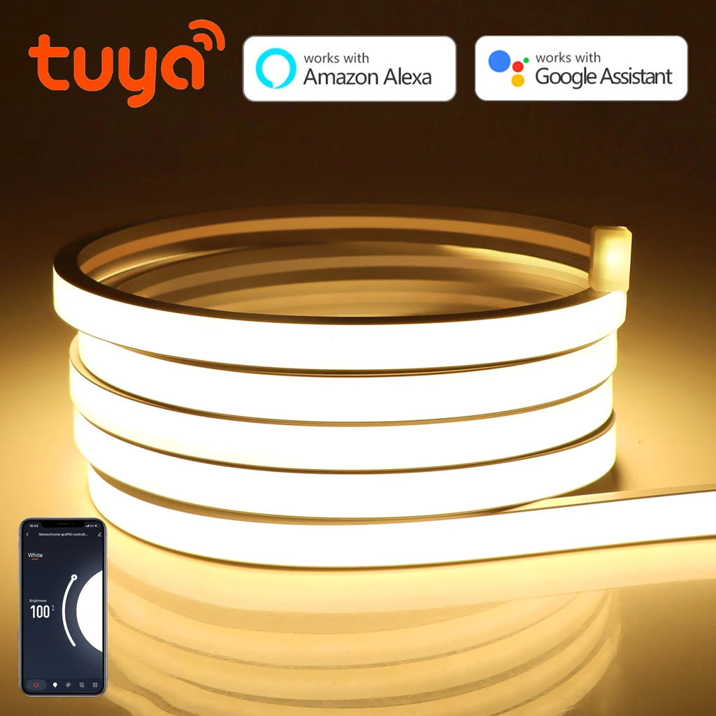 WiFi Smart LED Neon Strip Light - Flexible App-Controlled USB Tape Tidesmit