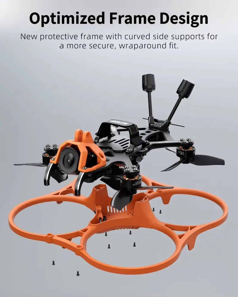 FPV Cinewhoop Drone 3 Inch 4S O4 Air Unit System with ELRS 2.4G Receiver Tidesmit