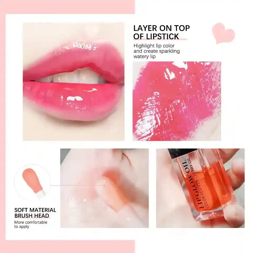 Moisturizing Lip Oil Gloss - Plumping and Exfoliating Treatment Lip Care Tidesmit