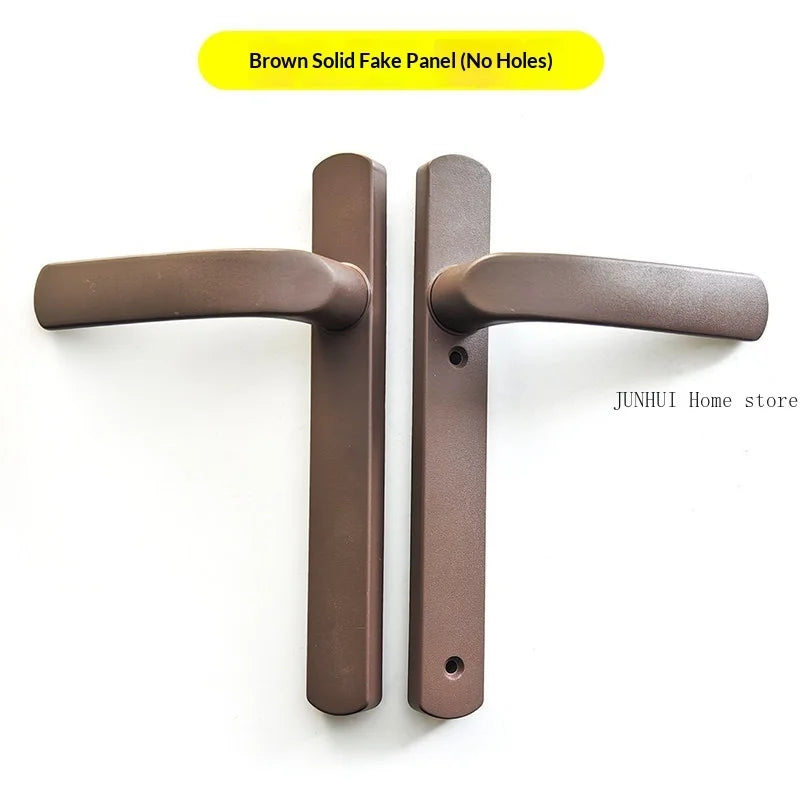 Thermal‑Break Aluminum Swing Door Ultra‑Thin Handle Lock for Aluminum Alloy Double Door Diamond‑Mesh Screen Door Hardware