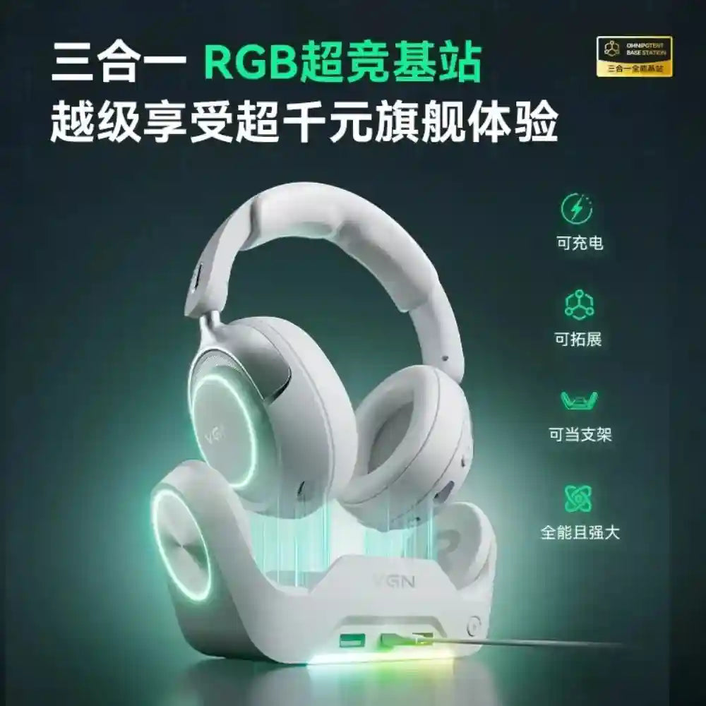 Wireless Gaming Headset with Active Noise Cancellation & Low Latency Tidesmit
