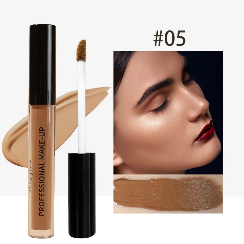 Tidesmit high coverage matte liquid concealer texture close-up for waterproof long lasting oil control face makeup