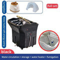 Portable Head Spa Bed With Water Tank | Professional Mobile Shampoo Basin Massage Chairs BLACK Tidesmit