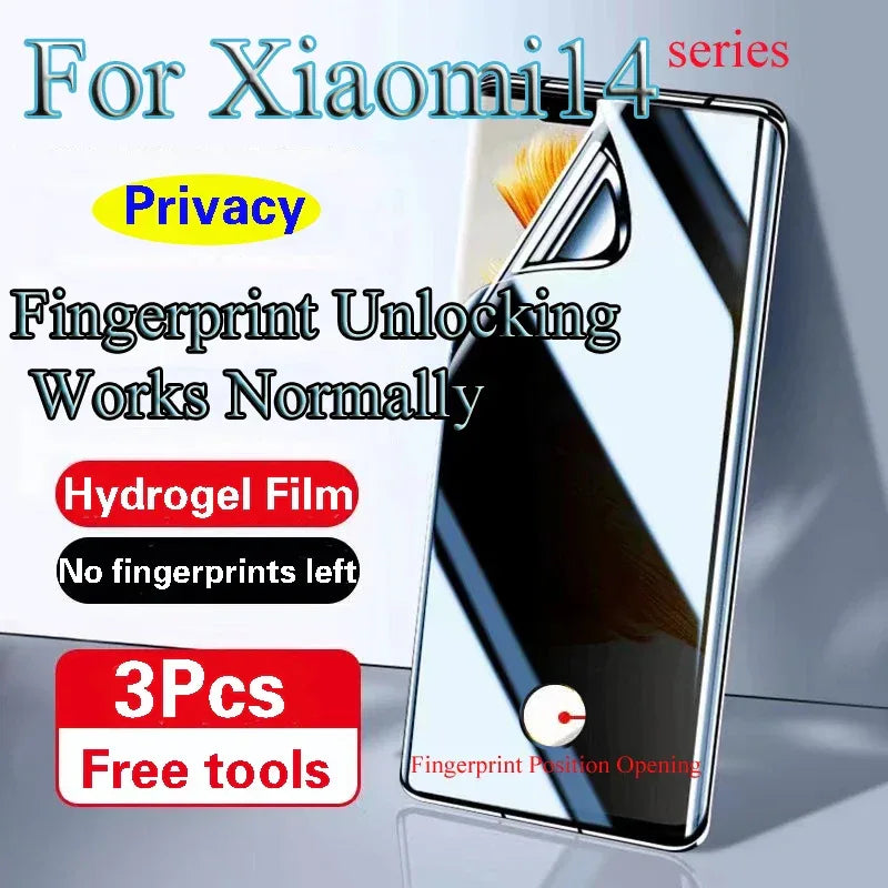 Privacy Screen Protector for Xiaomi 14T Pro - 9H Hardness Anti-Peep Film China Mainland Tidesmit