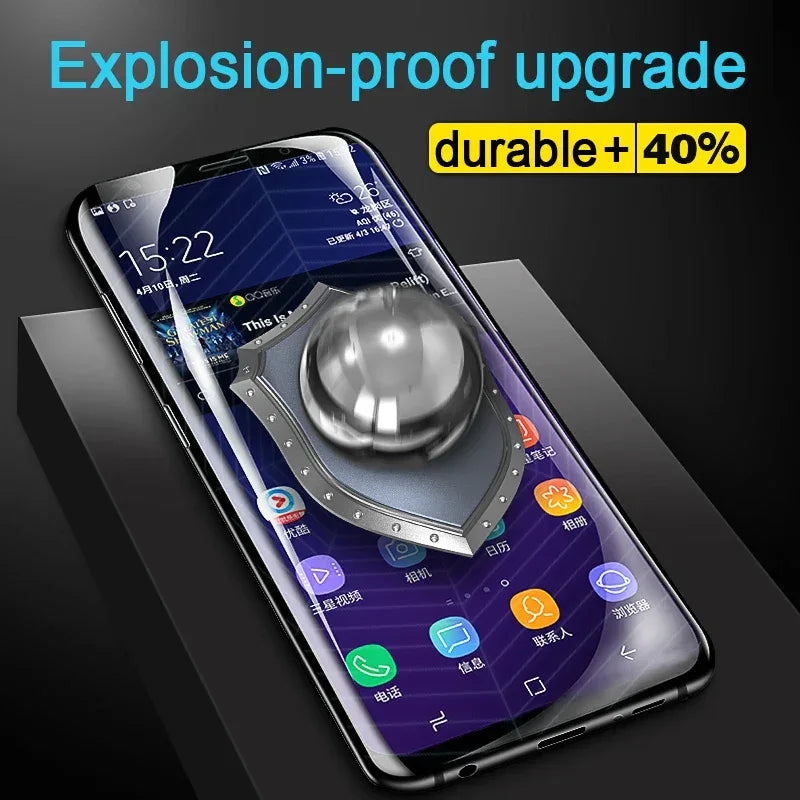 Samsung Galaxy Hydrogel Screen Protector 3-Pack - Case Friendly HD Film Tidesmit