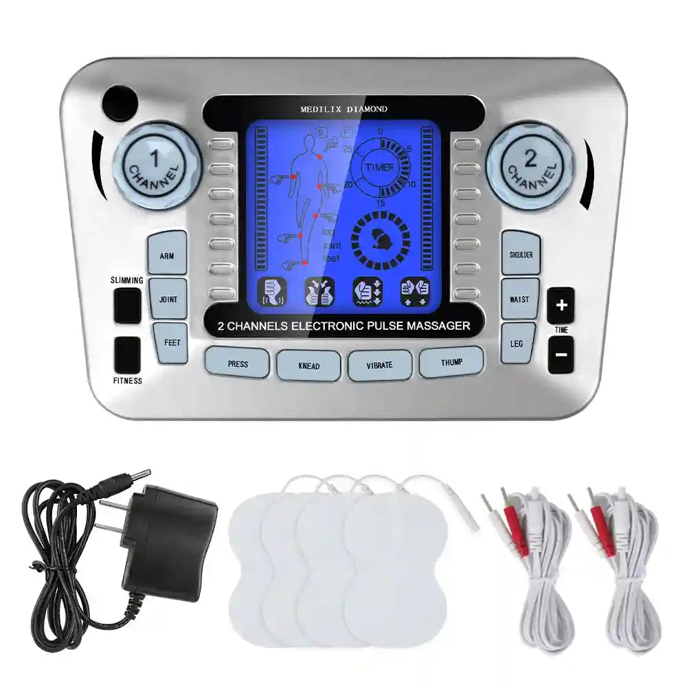 Electric Pulse Neck Massager with Heat Therapy - Rechargeable Pain Relief Eye Massage Instrument Tidesmit