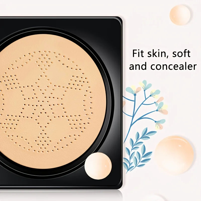 Tidesmit mushroom air cushion BB cream showing product texture for a radiant and moisturized clear complexion