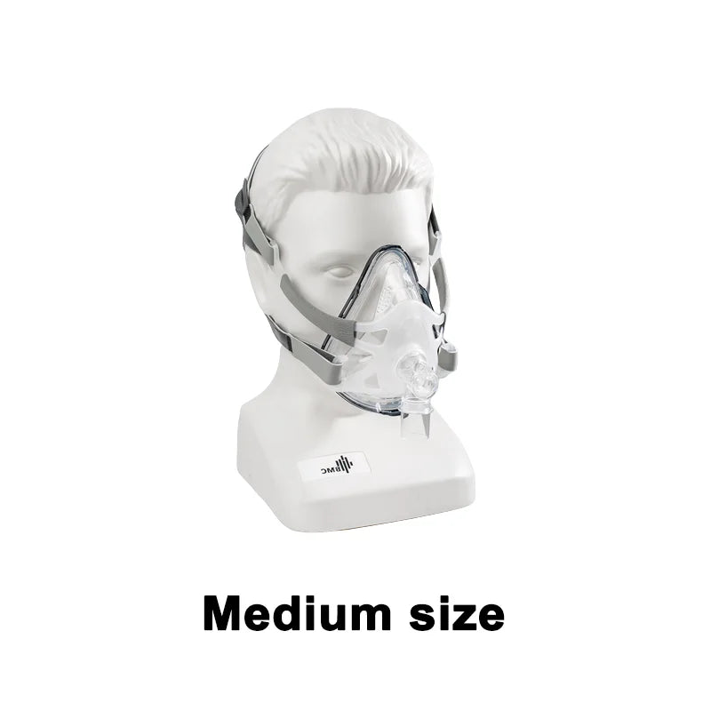 BMC Original F1A CPAP Mask Full Face Mask With Headgear For CPAP BiPAP Machine Apnea Mask With Cleaning Brush High Quality