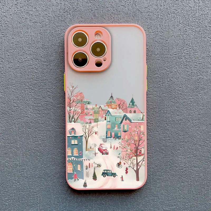 Christmas Cartoon Phone Case for iPhone 16 Pro Max - Shock-Absorbing Cover pink SDJJ 3 Tidesmit