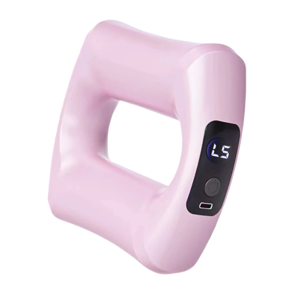 Electric Body Fascia Massage Ring for Deep Tissue Muscle Relief Back Massage Instrument Pink 1 Tidesmit