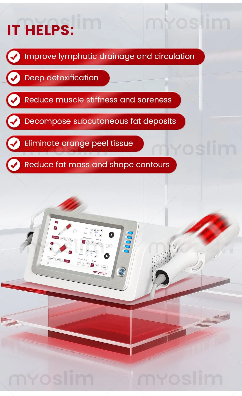 EMS Body Sculpting Machine - 360 Rotating Deep Tissue Massager Body Shaping Massage Equipment Tidesmit
