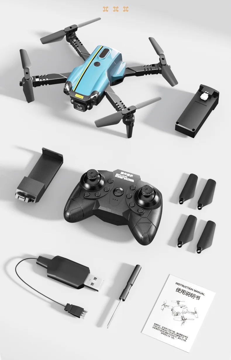 Mini Camera Drone with HD Optics - Foldable Beginner Quadcopter Tidesmit