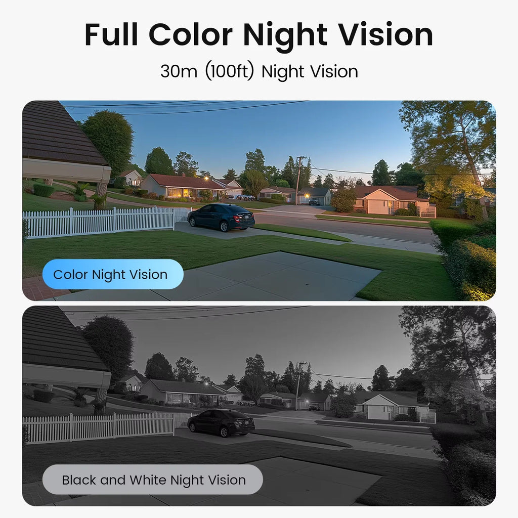 ZOSI 8MP 5MP PoE Outdoor IP Security Camera AI Detection Starlight Color Night Vision 4K 3K HD PTZ Video Surveillance Cam CCTV