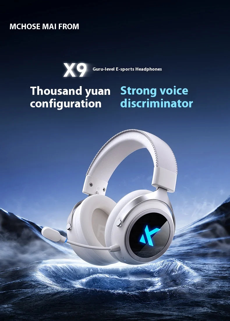 MCHOSE X9 Wireless Headphones - Over-Ear Studio Monitor with Low Latency Tidesmit