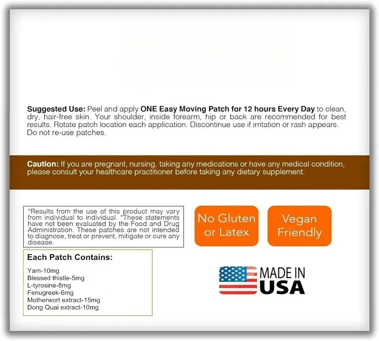 30 Patches NAC L-glutathione Supplement Milk Thistle Extract and Vitamin C To Support Immune Function