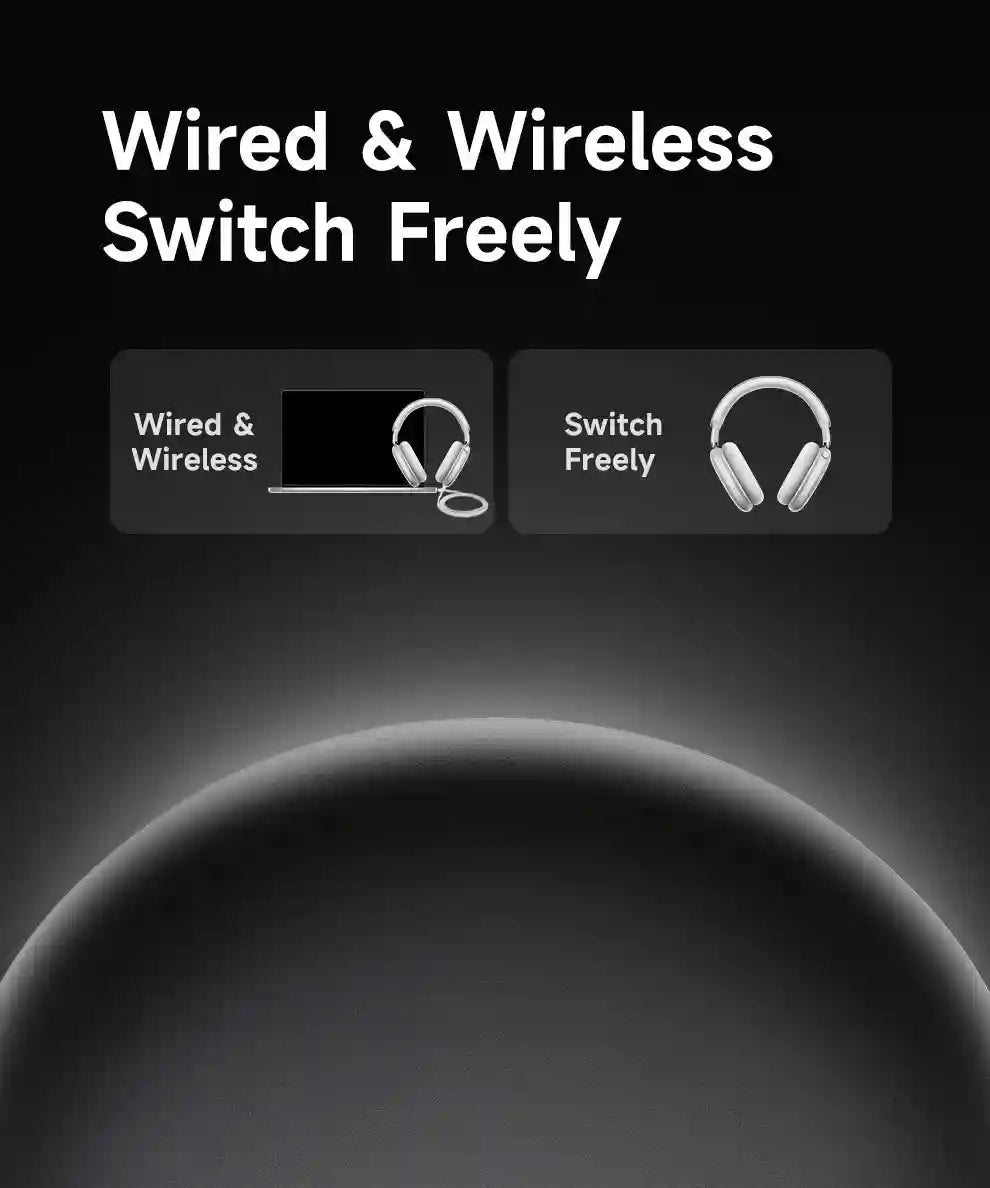 Wireless Noise Cancelling Headphones - Over-Ear 3D Spatial Audio F8 Tidesmit