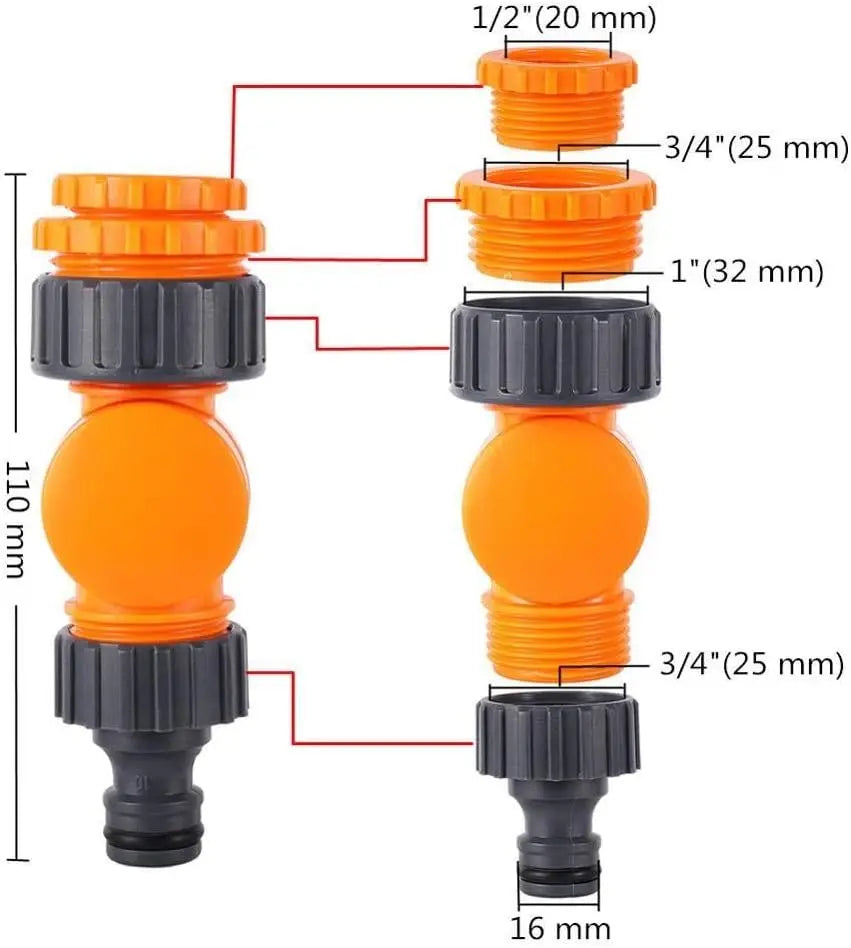 Garden Hose Connector Faucet Adapter For Inch Hose Reel Cart Plastic Click-lock Quick ConnectionFor Watering Irrigation Gard